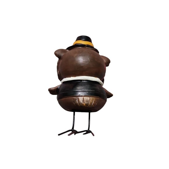 Thanksgiving Owls Dressed As Mr Pilgrim Aborable Fall Autumn - Picture 2 of 7